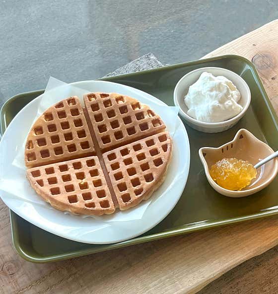 옛날 와플 메뉴 사진(네이버)