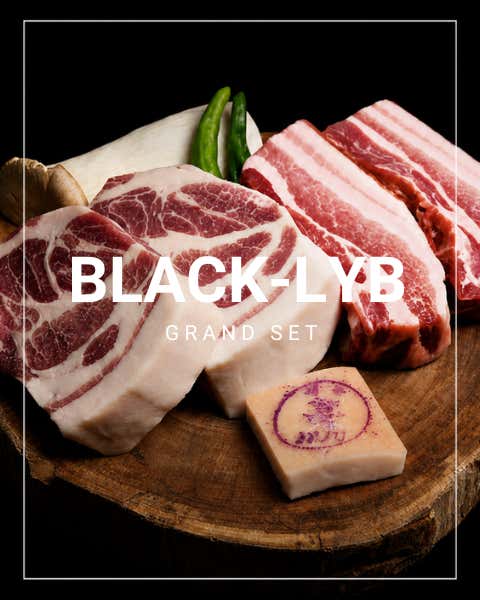Black-LYB 3-4인세트 메뉴 사진(네이버)