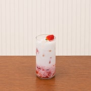 딸기라떼 메뉴 사진(네이버)