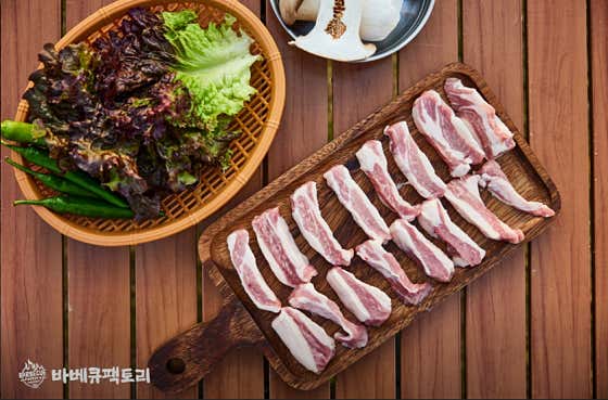 🥩보성녹돈 가브리살 (100g) 메뉴 사진(네이버)