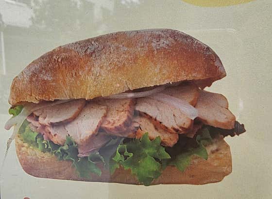 수비드 치킨 샌드위치 메뉴 사진(네이버)