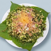 광어 깻잎 무침 메뉴 사진(네이버)
