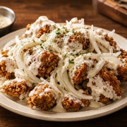 어니언크림 치킨 메뉴 사진(네이버)