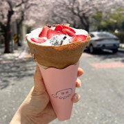 생크림 크레페 메뉴 사진(네이버)