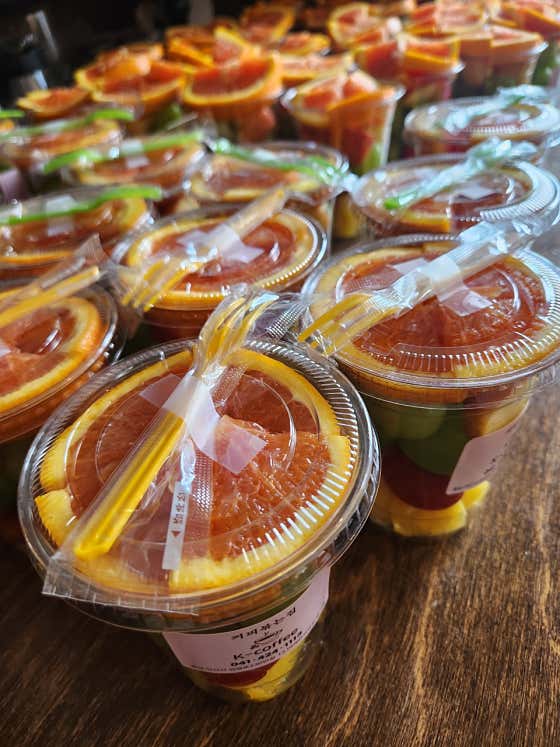 컵과일(단체주문) 메뉴 사진(네이버)