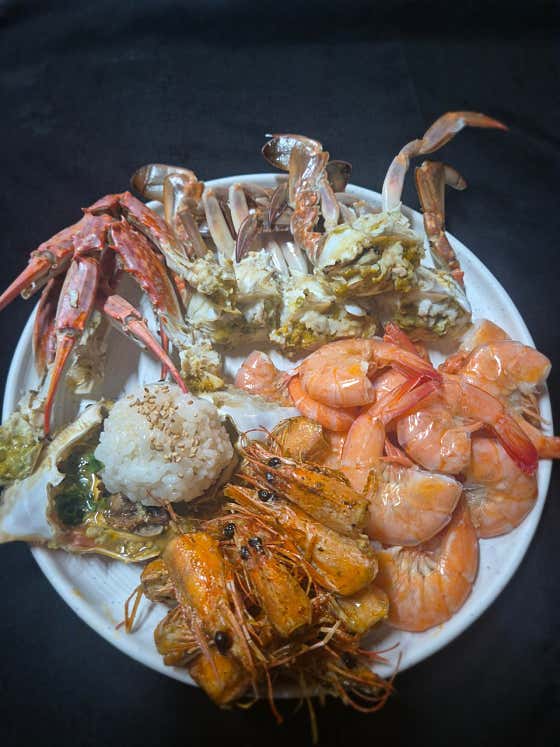 💜계절한정💜제철 꽃게새우찜 메뉴 사진(네이버)