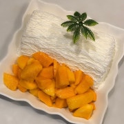 생 애플망고 빙수 메뉴 사진(네이버)
