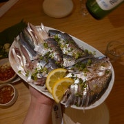 [가을제철] 칼집 전어회 메뉴 사진(네이버)