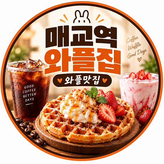 매교역 와플 카페 · 네이버 지도·플레이스 2