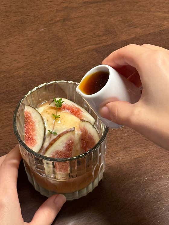 무화과 티 아포가토 메뉴 사진(네이버)