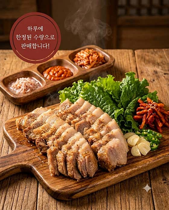 삼겹 보쌈 메뉴 사진(네이버)