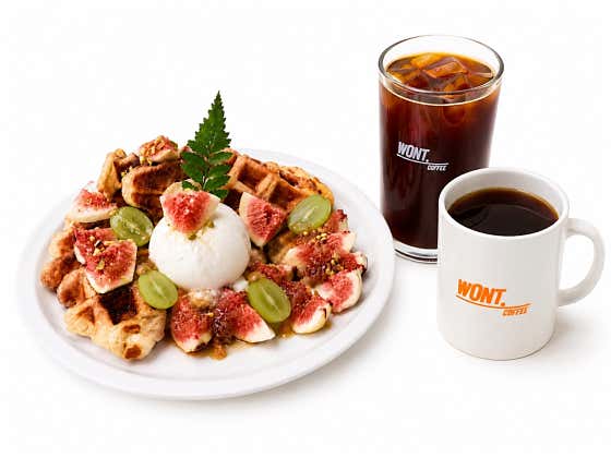 무화과크로플 set 메뉴 사진(네이버)