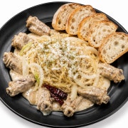 2인)크림치즈파스타등갈비 메뉴 사진(네이버)
