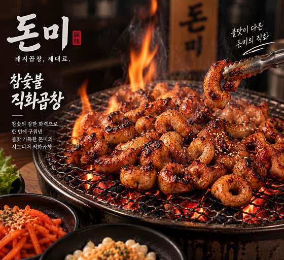 돈미 직화곱창 메뉴 사진(네이버)