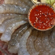 생새우회 + 머리버터구이 메뉴 사진(네이버)