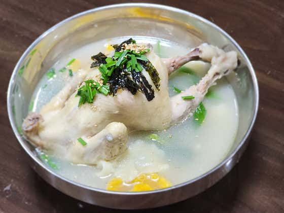 닭한마리 수제비 메뉴 사진(네이버)