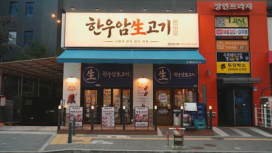 한우암생고기
