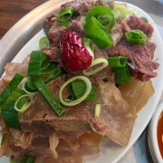 부채스지수육 메뉴 사진(네이버)