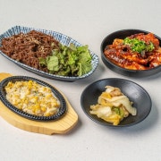 비빔모밀+콘치즈+양념게장구이 무한리필 메뉴 사진(네이버)
