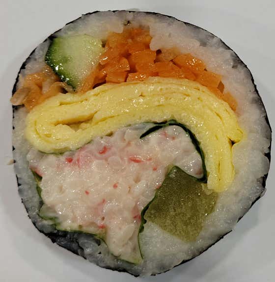 크래미김밥 메뉴 사진(네이버)