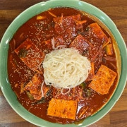 오징어두부쟁반국수(2인분) 메뉴 사진(네이버)