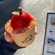 사과빙수 메뉴 사진(네이버)