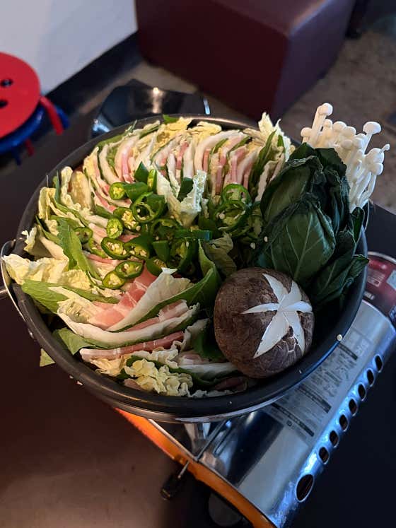 삼겹 밀푀유나베 메뉴 사진(네이버)