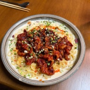 불닭발크림우동 메뉴 사진(네이버)