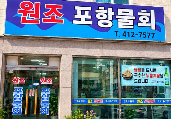 원조포항물회