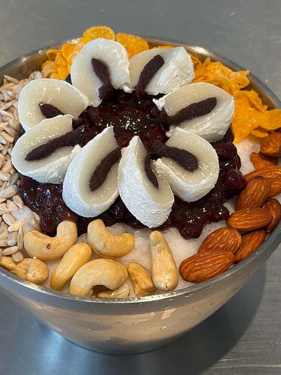 전통팥빙수 (2인) 메뉴 사진(네이버)