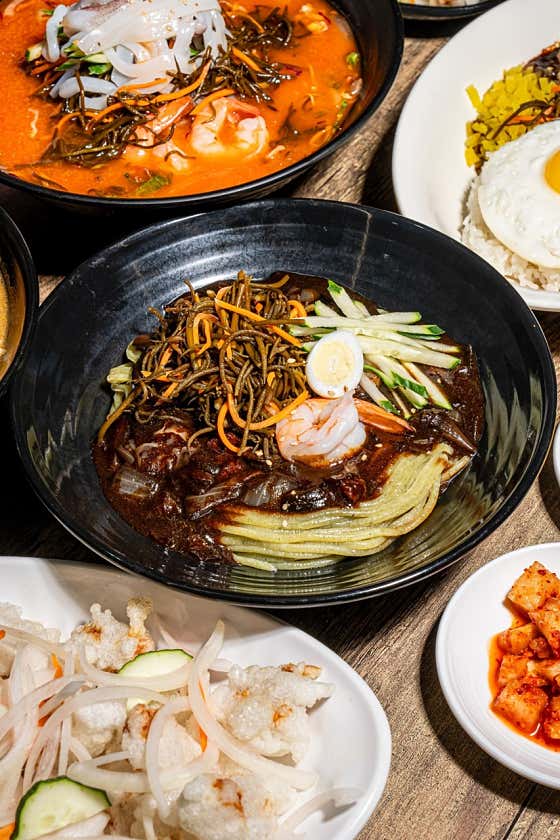 우도 자연산 톳 짜장면 메뉴 사진(네이버)