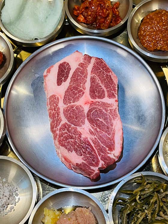 통목살 메뉴 사진(네이버)