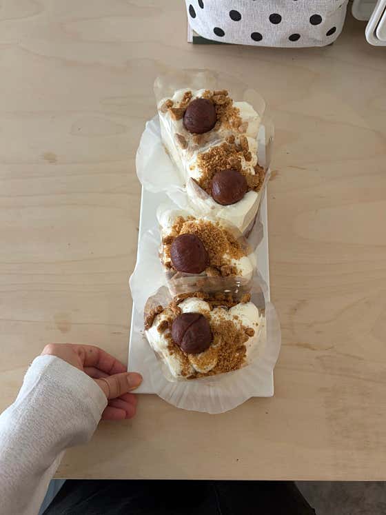 밤치즈케이크 메뉴 사진(네이버)