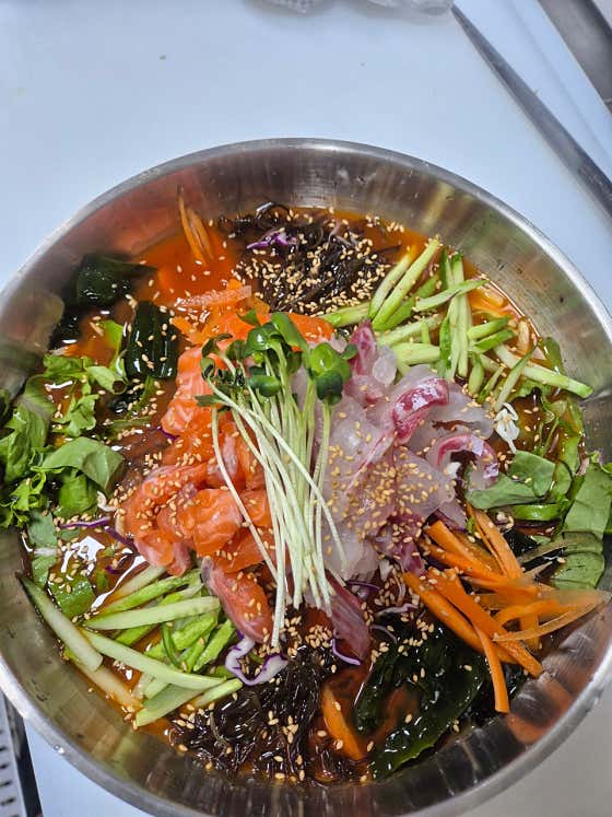 제철물회 메뉴 사진(네이버)