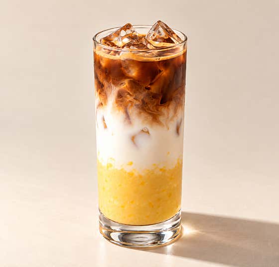 초당옥수수라떼(ICE) 메뉴 사진(네이버)