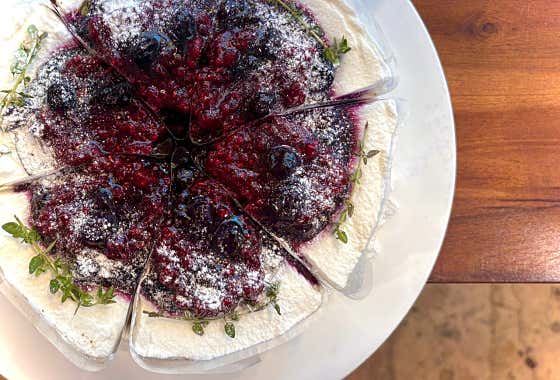 믹스베리바스크치즈케이크 메뉴 사진(네이버)