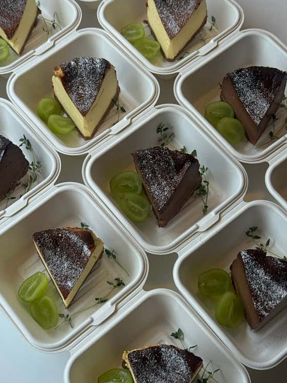 수제 바스크치즈케이크 메뉴 사진(네이버)
