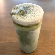 쑥말차 크림라떼 메뉴 사진(네이버)