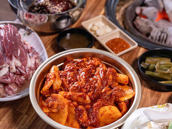 오리주물럭반마리 메뉴 사진(네이버)
