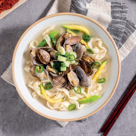 바지락 칼국수 메뉴 사진(네이버)