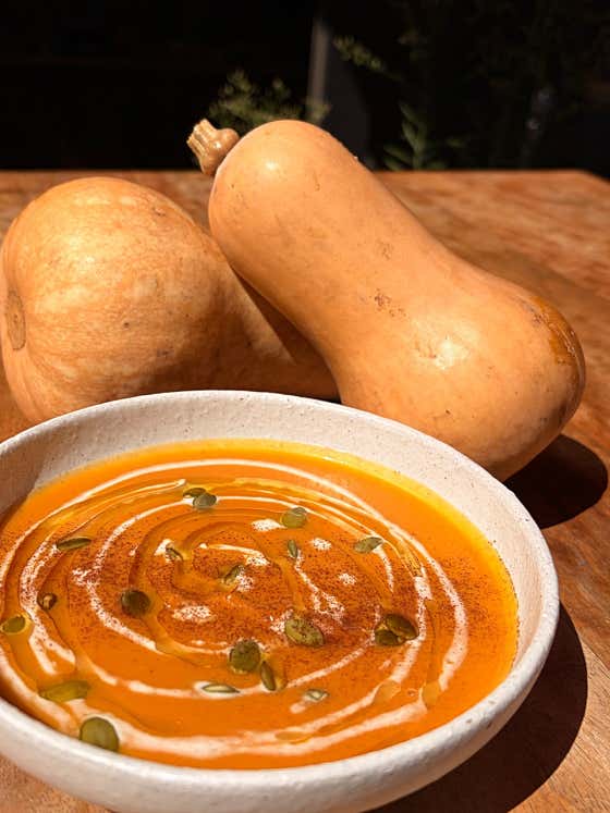 BUTTERNUTSQUASH SOUP 메뉴 사진(네이버)