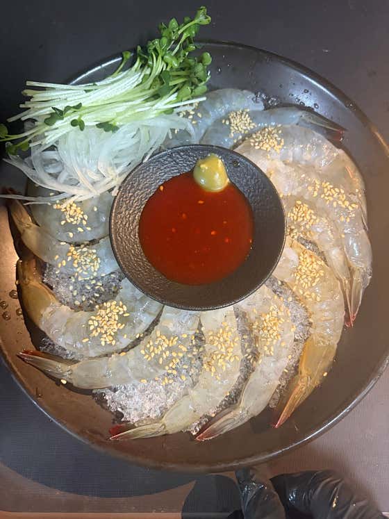 생새우회 메뉴 사진(네이버)