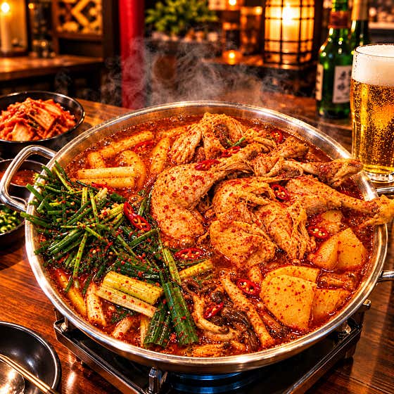 통다리 닭볶음탕 2인분 메뉴 사진(네이버)