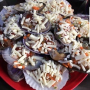 "부산식"치즈조개구이&찜 (소) 메뉴 사진(네이버)