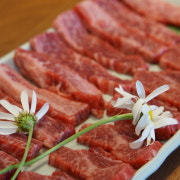 한우 A++ 갈비살 메뉴 사진(네이버)