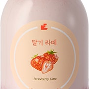 딸기라떼 메뉴 사진(네이버)