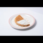 청사과크림와플 메뉴 사진(네이버)