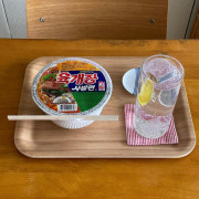 라면과 하이볼 메뉴 사진(네이버)