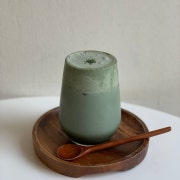 크림 쑥이라떼 메뉴 사진(네이버)