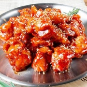 오목찹쌀양념치킨맛 메뉴 사진(네이버)